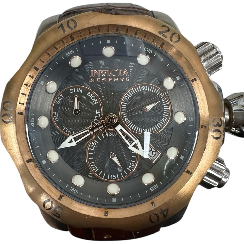 Invicta Reserve Bronze and Black Chronograph Watch